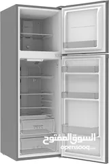  2 AKAI 335Liters Double Door Top Mount Free Standing Total No Frost Refrigerator Titanium Finish R600a
