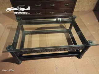  2 Bed, Dressing, Side Tables, Glass Table