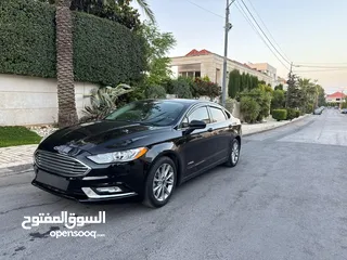  25 فورد فيوجن موديل 2017 فحص كامل لون اسود بحالة الوكاله