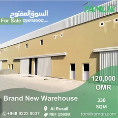  1 Brand New Warehouse for Sale in Al Rusail  REF 259SB