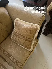  10 طقم كنب مستعمل للبيع 9 قطع في اربد