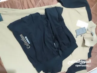  6 بدلة رياضية رجالية لون اسود وكابتشينو نخب اول صيني الصناعة مقاس(52) 2XL جديدة