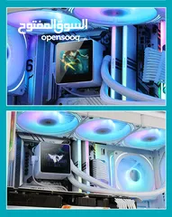  15 Huntkey MVP V360 3 Fans CPU Cooler مراوح تبريد للكيس 3 متوفرين باللونين الابيض و الاسود