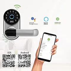  2 قفل ذكي Smart Lock نوع ZKTeco ML300 بصمة _  رقم سري _ بلوتوث