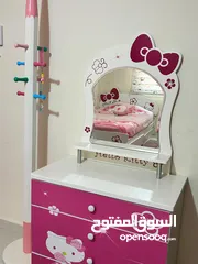  7 غرفة نوم اطفال هيلو كيتي خشب ممتاز  بسعرررررمغررررري