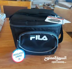  1 شنتة لانش بوكس جديدة اصلية حافظة للبرودة ماركة FILA صناعة كمبوديا وارد اميركا