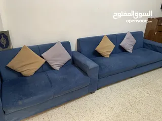  6 غرفة نوم وطقم كنب مع البرادي ومايكرويف بسعر جيد