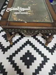  2 طاولة كبيرة مع اثنتين صغار خشب زان