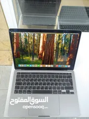  3 MacBook Pro 2020 M1 spacegray 8GB Ram 256GB SSD لابتوب ابل لون رمادي