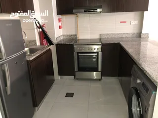  12 غرفه و صاله مفروشه بالكامل و كل شي جديد-1bdr apartment for rent brand new