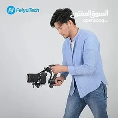  9 مثبت كاميرا FeiyuTech SCORP-C Gimbal للكاميرات DSLR والكاميرات بدون مرآة، مثبت كاميرا محمول
