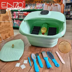 1 جهاز جاكوزي القدمين من ماركة ENZO مع أدوات خاصة لتقشير وتنظيف القدم