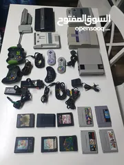  6 اجهزة واشرطه اتاري نينتدو  وفملي واتاري 2600