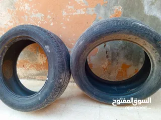 2 كوشوك عدد 2 دانلب قياس 235/55R18 كثر من نص عمر