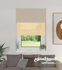  9 ستائر وبرادي رولر 2025 بتصميم انيق وجودة عالية و بجسر ايطالي  وكفالة 10 سنوات متوفرة بأقمشة مختلفة