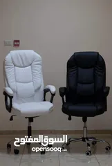  4 بعروووض مميزة و لراحتك وفرنالكم كرسي مدير الجلد الاكثر طلبا مناسب للشركات و المكاتب و المنازل