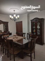  2 غرفة سفرة خشب زان وطقم طاولات ضيوف زان