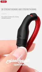  10 وصله usb كابل شحن سريع بقدره 5.0 امبير وصلة سريعه طول متر مقاومه للقطع او الاهتراء طبقه خارجيه كتان