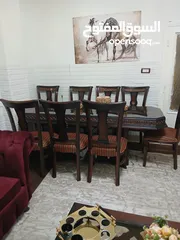  1 طاوله سفره خشب صلد وزان بحاله الوكاله