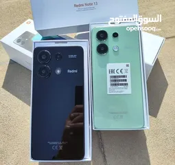  5 مستعمل ايام Not 13 شاومي رام 16 جيجا 256 مكفول بالشركة أغراضة والكرتونه الأصلية متوفر توصيل