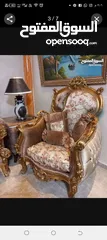  4 كنب دمياطي خشب أحمر