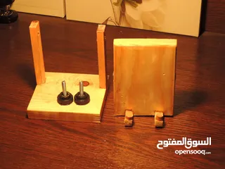  9 حامل تلفون خشبي صناعه يدوية
