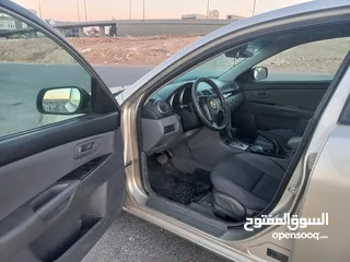 4 مازدا 3  لون شامبين .دهان جديد وصيانه ماتور كاملا.موديل 2007