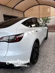  6 تسلا موديل y 2021 لونج رينج البطاريه الكبيره فحص