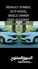  9 SINGLE OWNER ZERO ACCIDENT RENAULT SYMBOL 2019 MODEL CALL OR WHATSAP ON  , ,