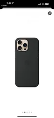  2 كفر آيفون 16 برو ماكس الأصلي آبل لون اسود Apple Original IPhone 16 Pro Max Silicone Case Black