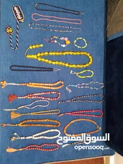  6 مسابح وعقود واطواق مشكله منوعه للبيع في اربد