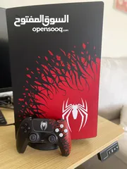  1 New PS5 Spider-Man Edition with controller and the new Spider-Man game