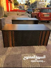  22 مكتب اداري مميز 140*70 تفصيل خشب لامينت مستورد مكفول بسعر المصنع موديلات فخمه مميزة بأقل الاسعار