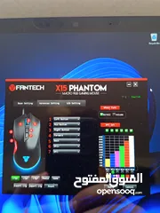  2 ماوس فانتيك x15 (شبه جديد) قابل للتعديل من برنامج خاص فيه +  ماوس باد هدية  بسعر حرق