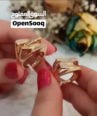  2 خواتم زوپينغ فخمة آينة تراش — بيع جملة فقط