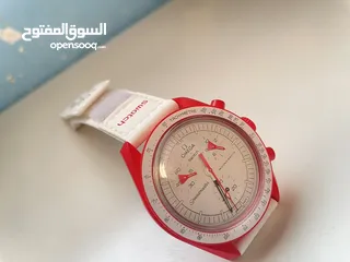  5 Omega x swatch -( Mission To Mars) ساعة مميزه للبيع بسعر ممتاز