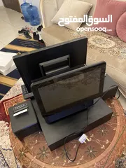  4 نقطة بيع شاشتين لمس مع طابعتين ودرج