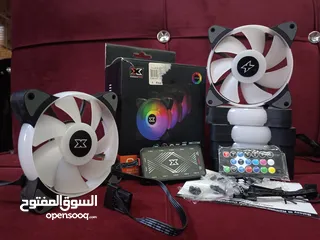  1 مراوح تبريد RGB استعمال خفيف