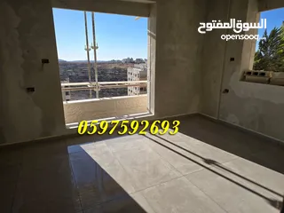  17 شقة فاخرة للبيع 195م+ بلكونة كبيرة لا يمكن التسكير عليها للبيع رام الله المصايف قرب المالية بالعالي