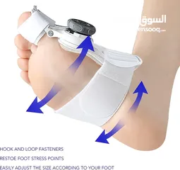  5 جهاز مصحح اصبع القدم القابل للتعديل  الجهاز الحديث بخاصية التعديل لتصحيح اعوجاج إصبع القدم الكبير