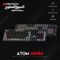  9 FANTECH ATOM MK886 Mechanical Keyboard كيبورد ميكانيكي فانتيك