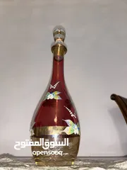  3 ابريق وست كاسات عصير مزخرف يدوياً جديد غير مستعمل