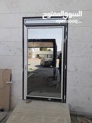  5 aluminium glass and wood cabinet