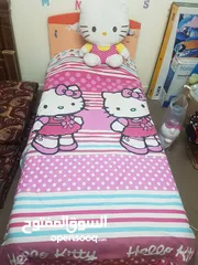  4 تخت مفرد  مع مكتب للبيع لون اورانج تخت مفرد لون بني للبيع