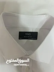  3 قميص M&S )Mark & Spenser ) جديد للبيع بسعر حرررق ( نص كم ) قياس الرقبة 16.5