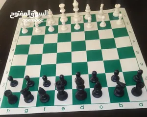  2 رقعة شطرنج رول جلد حجم كبير سهلة الطي