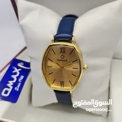  2 ساعة جلد نسائي omax توصيل مجاني عروض راس السنه