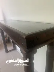  4 Carved Wooden Console