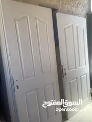  1 ابواب خشب داخلية بدون حلق عدد 2 للبيع