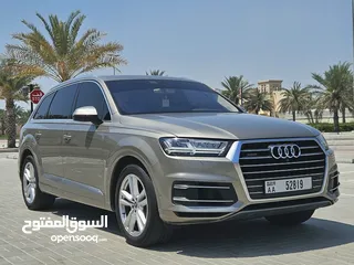  6 2016 Audi Q7 (New Shape) / Gcc Specs /Original Paint / Auto park / Panoramic Roof  Excellent overall